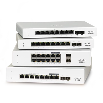 Cisco Meraki MS130-8 Cloud-managed 8x1Gbps, 2xSFP PoE+ switch