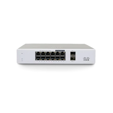 Cisco Meraki MS130-12 Cloud-managed 8x1Gbps + 4xmGbE, 2xSFP PoE+ switch