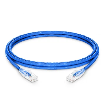 8ft (2.4m) Cat5e Snagless Unshielded (UTP) PVC CM Ethernet patchkábel, kék