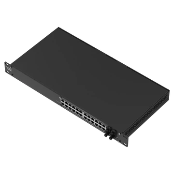 TELTONIKA SWM282 1U 24 portos ethernet switch 24 PoE+ porttal