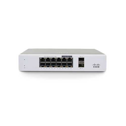 Cisco Meraki MS130-12 Cloud-managed 8x1Gbps + 4xmGbE, 2xSFP PoE+ switch