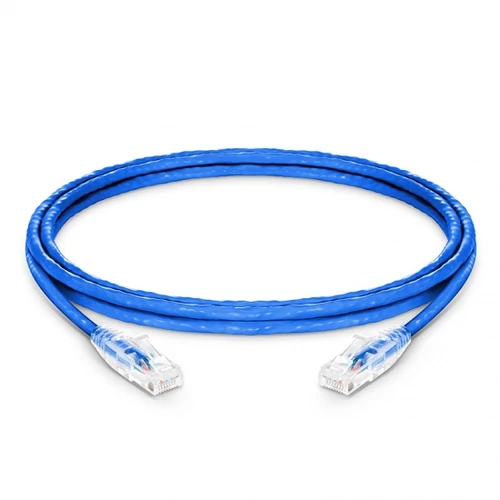 8ft (2.4m) Cat5e Snagless Unshielded (UTP) PVC CM Ethernet patchkábel, kék