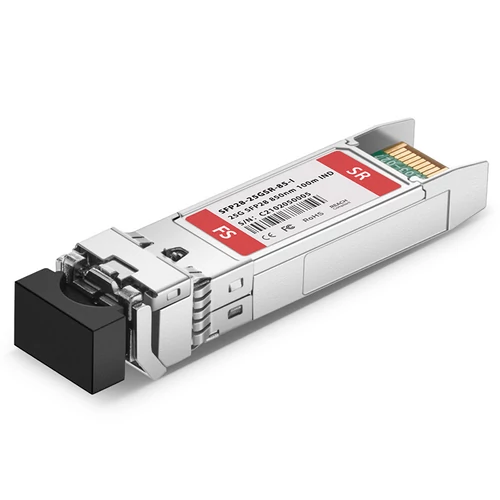 FS Customized 25GBASE-SR SFP28 850nm 100m Duplex LC/UPC MMF DOM Optical Transceiver Module (Industrial)