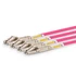 1m (3ft) MTP® Harness osztókábel, MTP®-8 UPC (Female) to 4 LC UPC Duplex, 8 Fibers, Multimode (OM4), Plenum (OFNP), 0.35dB Max, Type B, Magenta