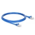 6ft (1.8m) Cat6a 26AWG Snagless Shielded (S/FTP) PVC CM Ethernet Network Patchkábel, kék