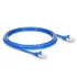 10ft (3m) Cat6a 26AWG Snagless Shielded (S/FTP) PVC CM Ethernet Network Patchkábel, kék