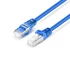 8ft (2.4m) Cat6a 26AWG Snagless Shielded (S/FTP) PVC CM Ethernet Network Patchkábel, kék