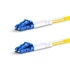 3m (10ft) Fiber Patchkábel, LC UPC to LC UPC, Duplex, 2 Fibers, Single mode (OS2), Riser (OFNR), 2.0mm, Tight-Buffered, sárga